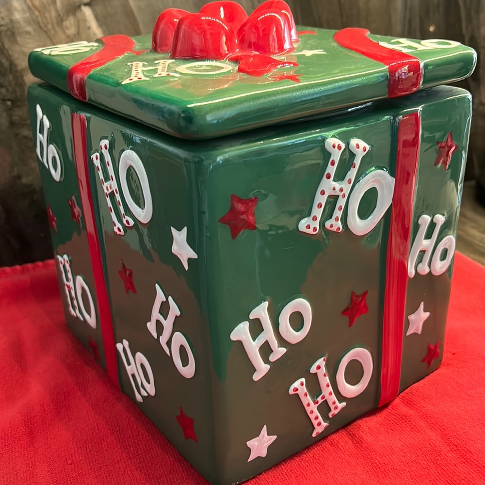 Christmas Ho-Ho-Ho Cookie/Biscuit Jar
